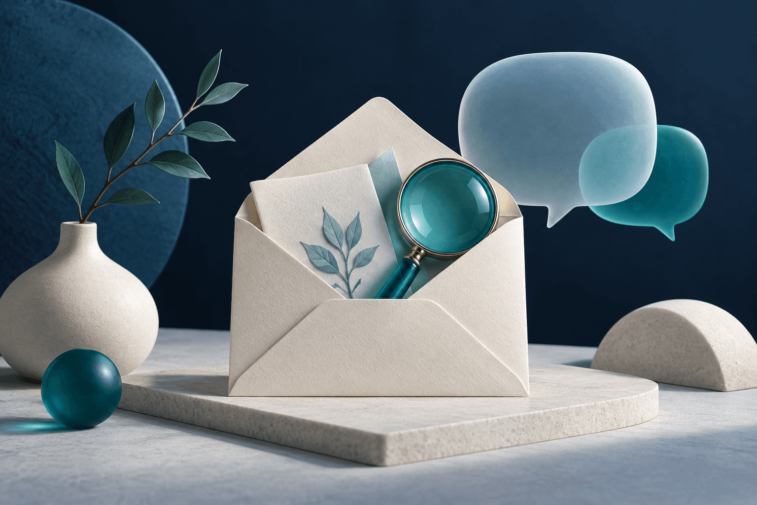 An envelope offering a useful observation before a meeting invitation